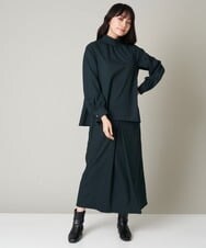 A1BAS10072 A de a.v.v ボウタイフレアブラウス グリーン