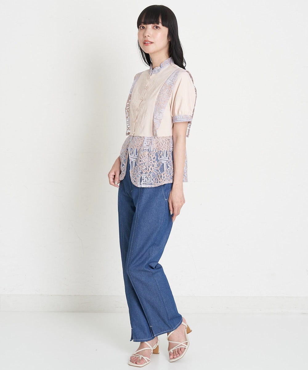 刺繍入りケミカルレースブラウス(ブラウス・シャツ) | A de a.v.v