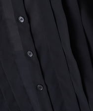 A1BJP69063 A de a.v.v 肩ラッフルタックブラウス ブラック