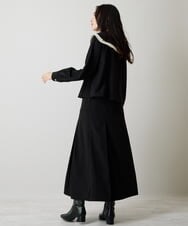 A1BJP73063 A de a.v.v ［SET UP対応］配色ビッグカラーブラウス ブラック