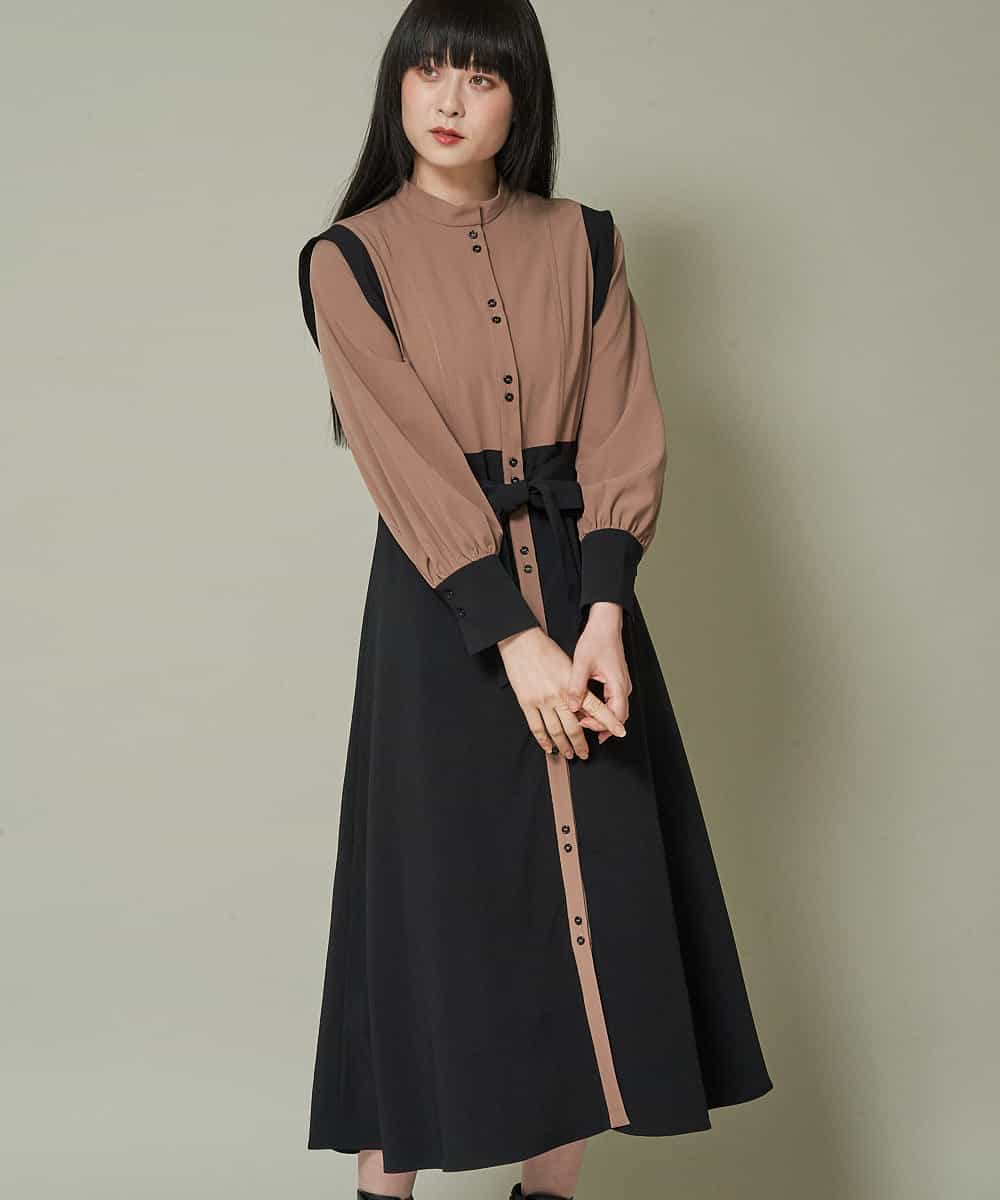 配色切替ワンピース ワンピース A De A V V アード アー ヴェ ヴェ イトキンオンラインストア