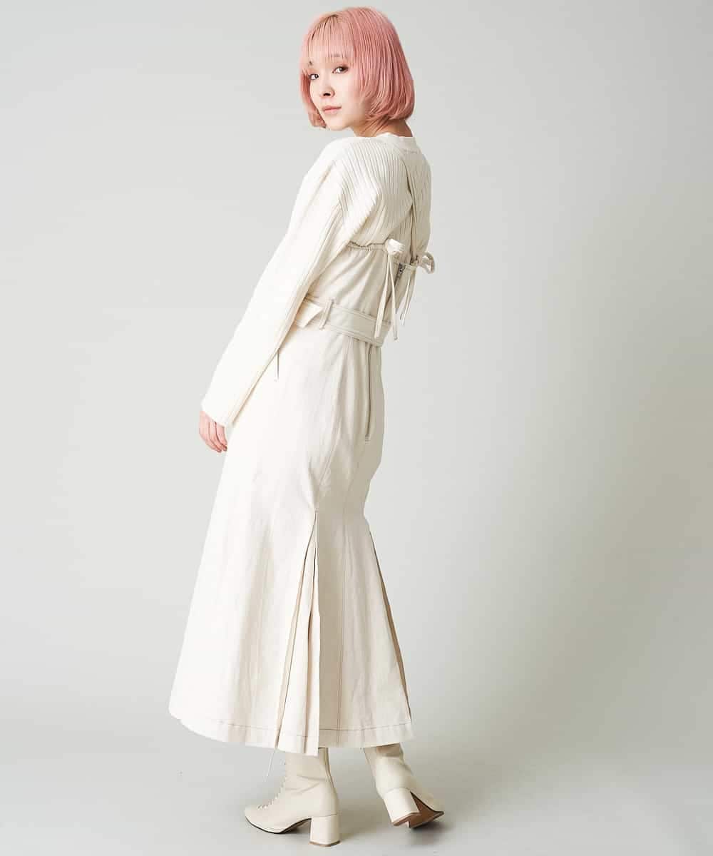A1EDP19072 A de a.v.v ［SET UP対応］デニムライクカラ―マーメイドキャミワンピース ピンク