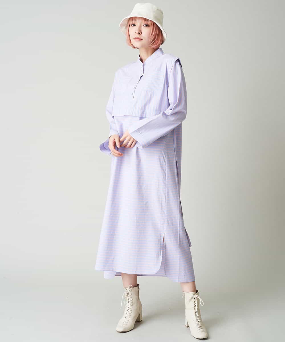 ストライプシャツワンピース ワンピース A De A V V アード アー ヴェ ヴェ イトキンオンラインストア