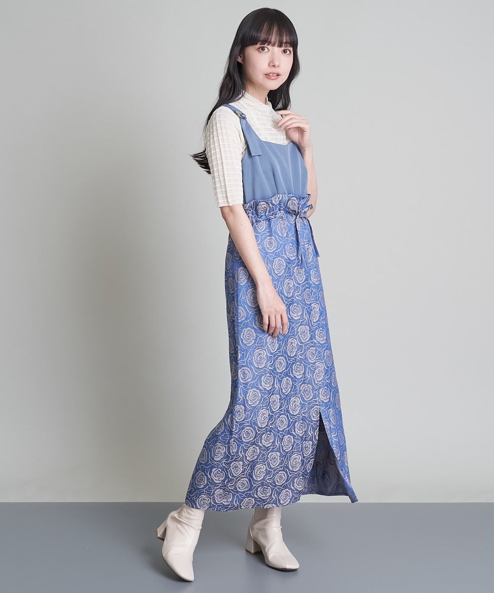 花柄ジャガードドッキングジャンドレ(ワンピース) | A de a.v.v(アード  