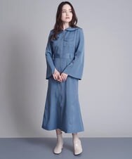A1EDS14109 A de a.v.v 肌見せショルダーセーラーカラージップワンピース ライトブルー