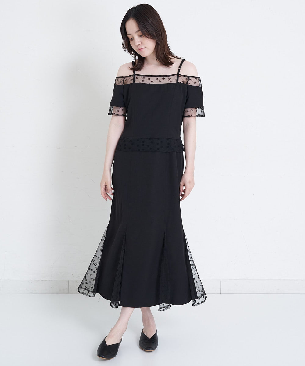 Bonjour diary ハートチュール キャミソールワンピース 6Y Bonjour