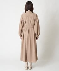 A1EJS60109 A de a.v.v ボックスタックフレアワンピース ベージュ
