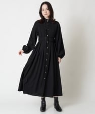 A1EJS60109 A de a.v.v ボックスタックフレアワンピース ベージュ