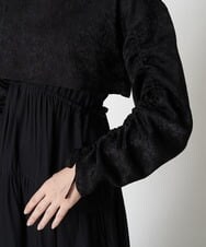 A1EJS63109 A de a.v.v ジャガードボレロ付きティアードワンピ ブラック