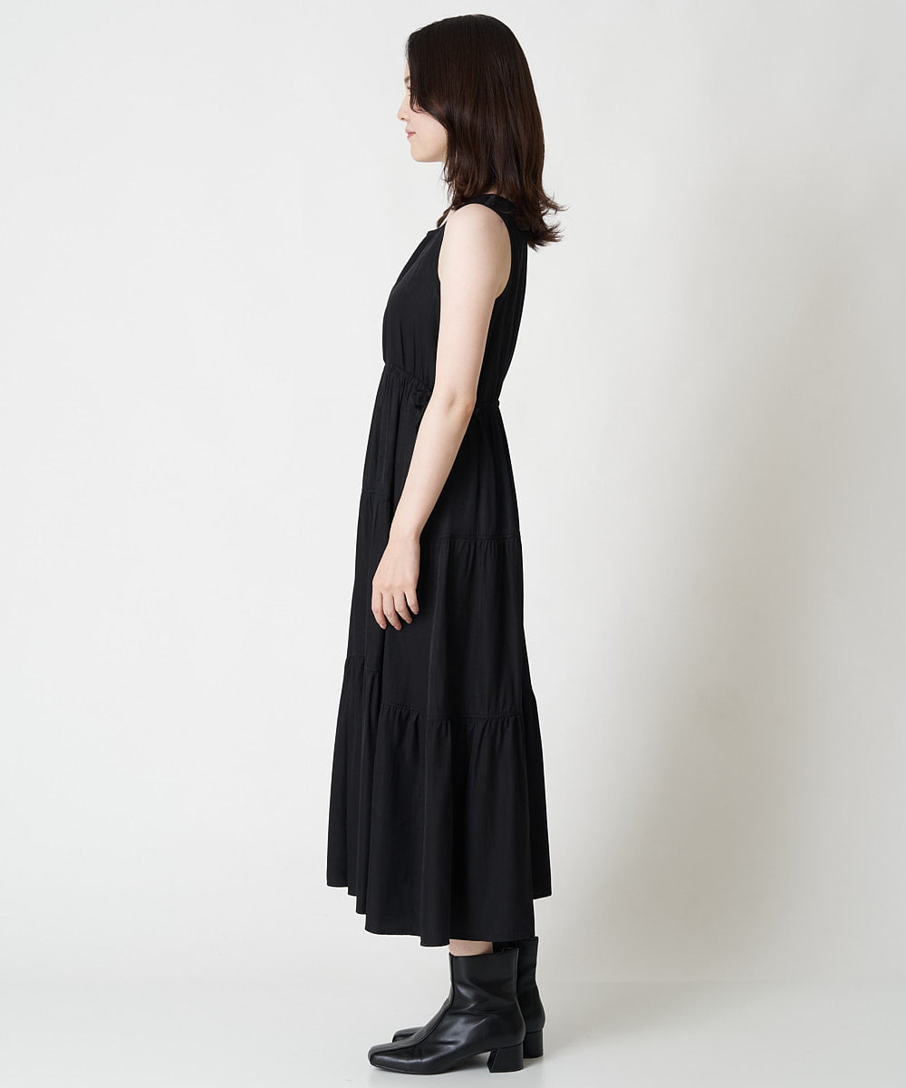 A1EJS63109 A de a.v.v ジャガードボレロ付きティアードワンピ ブラック