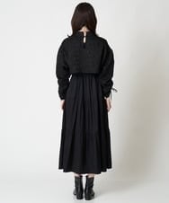A1EJS63109 A de a.v.v ジャガードボレロ付きティアードワンピ ブラック