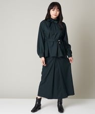 A1HAS12063 A de a.v.v ［SET UP対応］センターボックスタックナロースカート グリーン