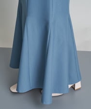 A1HGS20072 A de a.v.v(アード　アー・ヴェ・ヴェ) （セットアップ可）サス付きハイウエストマーメイドスカート ブルー