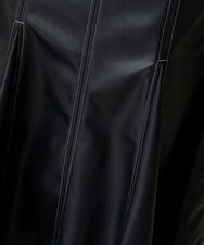 A1HJS27081 A de a.v.v(アード　アー・ヴェ・ヴェ) バイカラーステッチマーメイドレザースカート ブラック