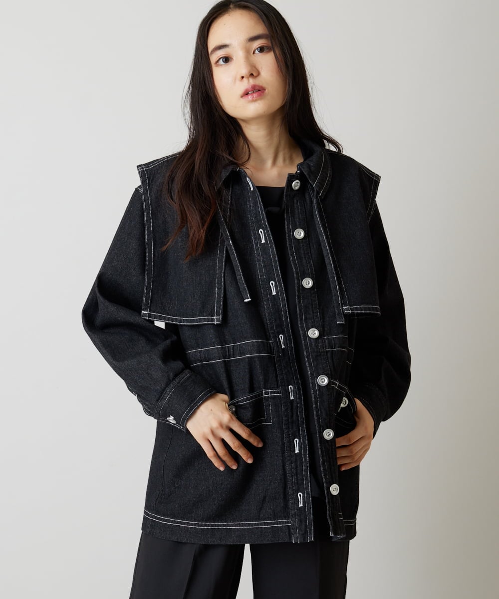 SET UP対応］ビッグカラーデニムジャケット(その他のジャケット