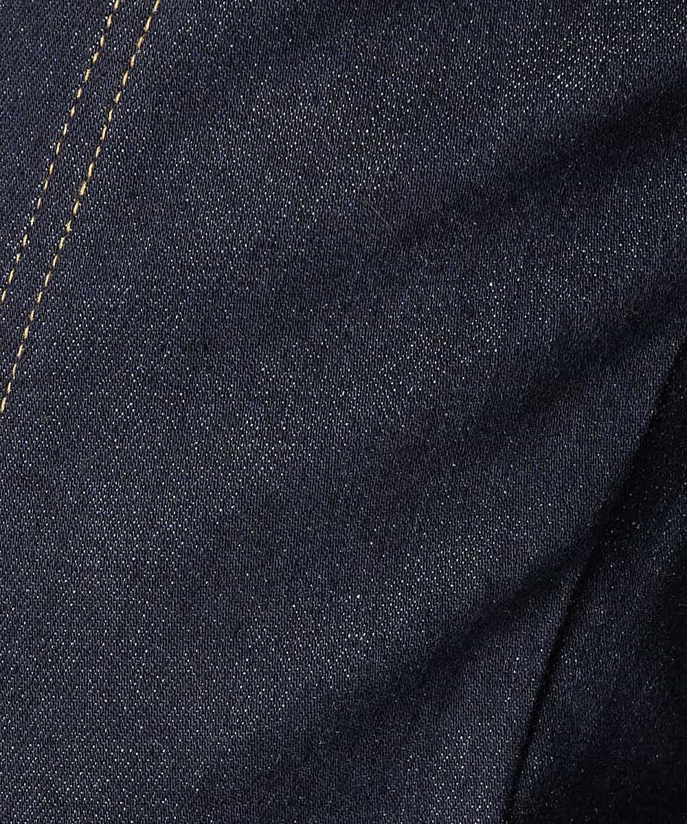 A1LJM03054 A de a.v.v センタースリットデニムフレアパンツ ブラック