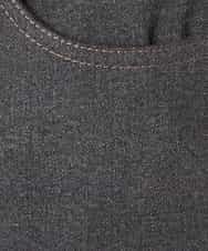 A1LJM03054 A de a.v.v センタースリットデニムフレアパンツ ブラック