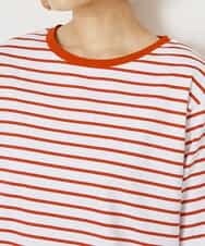 A5KGP03027 A de a.v.v ボーダークルーネックTシャツ ブラック