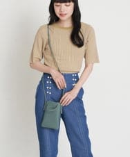 A75HS05022 A de a.v.v ポケット付きミニショルダーバッグ グリーン