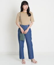 A75HS05022 A de a.v.v ポケット付きミニショルダーバッグ ホワイト