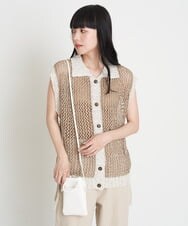 A75HS05022 A de a.v.v ポケット付きミニショルダーバッグ ホワイト