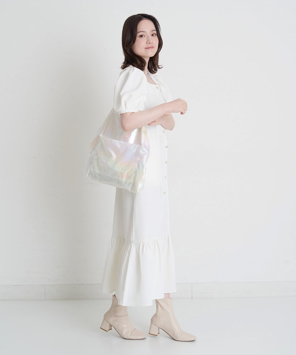 A75JM04022 A de a.v.v オーロラトートバッグ ホワイト