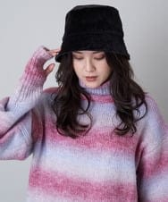 A77AS01022 A de a.v.v リバーシブルバケットハット ブラック