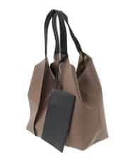 BJCAA02180 MK MICHEL KLEIN BAG(MK ミッシェルクラン バッグ) [ポーチ付き]メタルバーアクセントデザインバッグ ブラウン