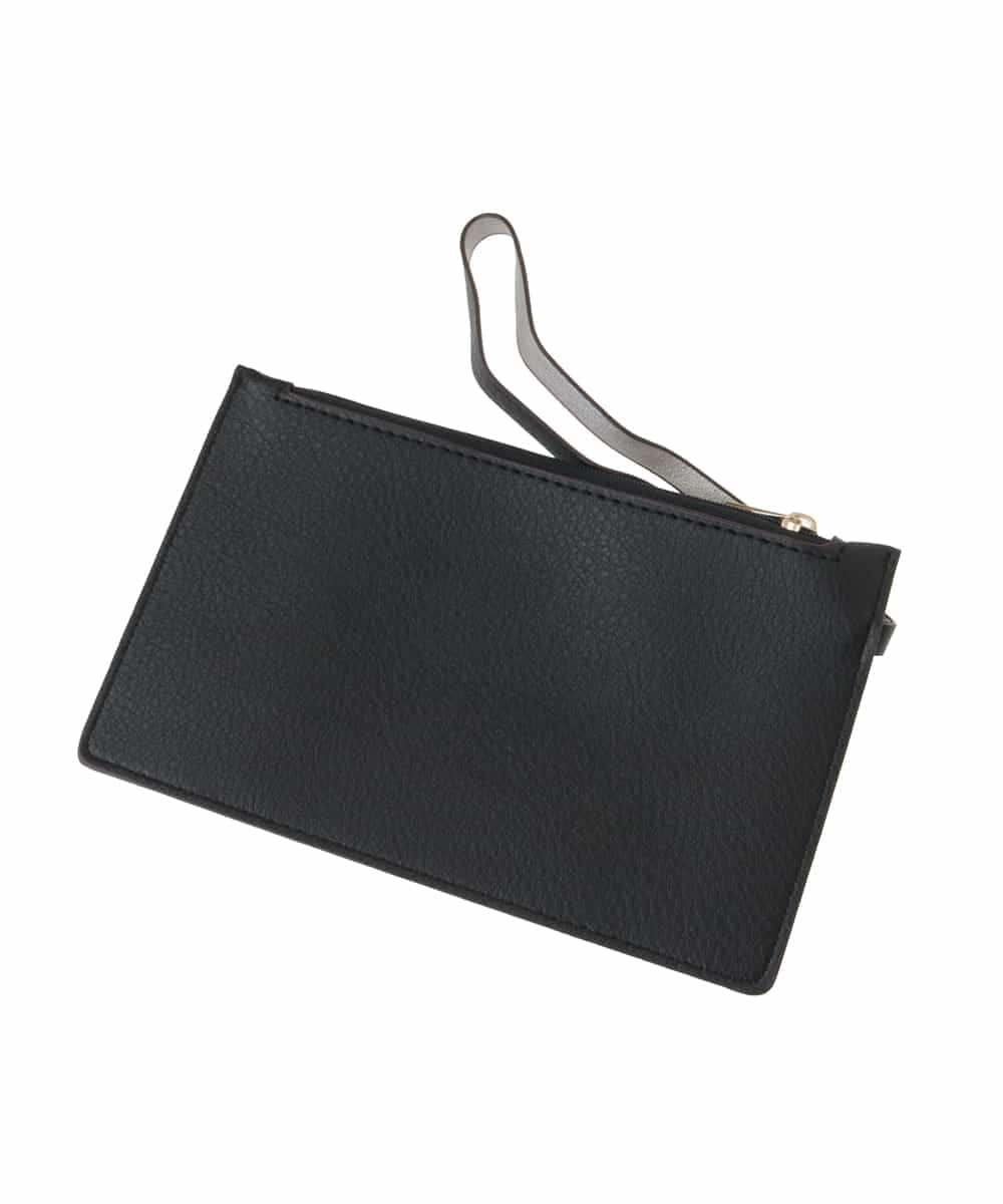 BJCAA02180 MK MICHEL KLEIN BAG(MK ミッシェルクラン バッグ) [ポーチ付き]メタルバーアクセントデザインバッグ ブラウン