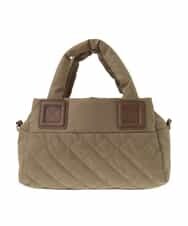 BJCAA03160 MK MICHEL KLEIN BAG(MK ミッシェルクラン バッグ) [2WAY/軽量]キルティングミニボストンバッグ ベージュ