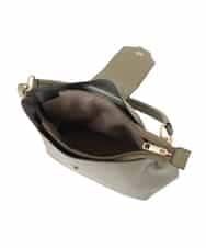 BJCAA10150 MK MICHEL KLEIN BAG(MK ミッシェルクラン バッグ) [2WAY/チャーム付き]メタルバックルデザインハンドバッグ カーキ
