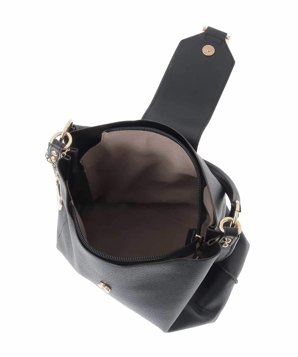 BJCAA10150 MK MICHEL KLEIN BAG(MK ミッシェルクラン バッグ) [2WAY/チャーム付き]メタルバックルデザインハンドバッグ カーキ