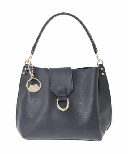 BJCAA10150 MK MICHEL KLEIN BAG [2WAY/チャーム付き]メタルバックルデザインハンドバッグ