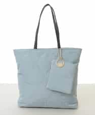 BJCAA11110 MK MICHEL KLEIN BAG(MK ミッシェルクラン バッグ) [ポーチ・チャーム付き/A4収納可]キルティングスクエアトートバッグ グレー