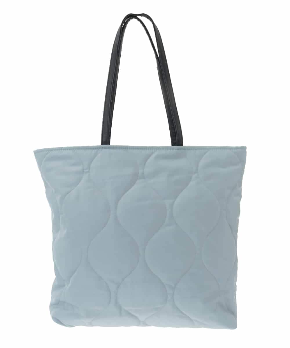 BJCAA11110 MK MICHEL KLEIN BAG(MK ミッシェルクラン バッグ) [ポーチ・チャーム付き/A4収納可]キルティングスクエアトートバッグ グレー