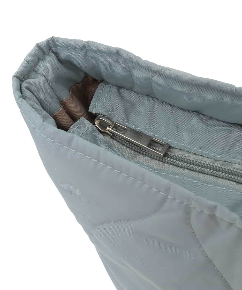 BJCAA11110 MK MICHEL KLEIN BAG(MK ミッシェルクラン バッグ) [ポーチ・チャーム付き/A4収納可]キルティングスクエアトートバッグ グレー