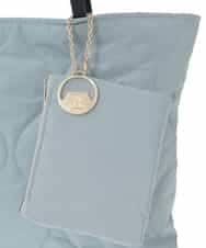 BJCAA11110 MK MICHEL KLEIN BAG(MK ミッシェルクラン バッグ) [ポーチ・チャーム付き/A4収納可]キルティングスクエアトートバッグ グレー