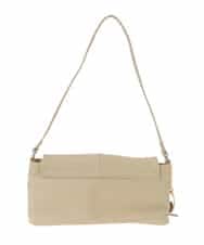 BJCAA13130 MK MICHEL KLEIN BAG(MK ミッシェルクラン バッグ) [チャーム付き]ギャザーリボンショルダーバッグ グリーン