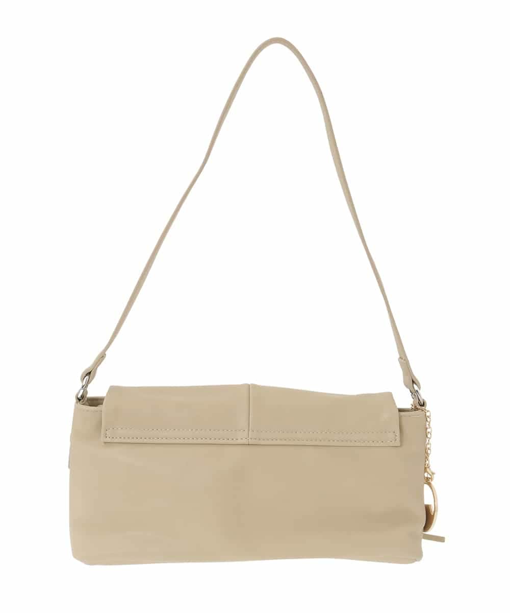 BJCAA13130 MK MICHEL KLEIN BAG(MK ミッシェルクラン バッグ) [チャーム付き]ギャザーリボンショルダーバッグ グリーン