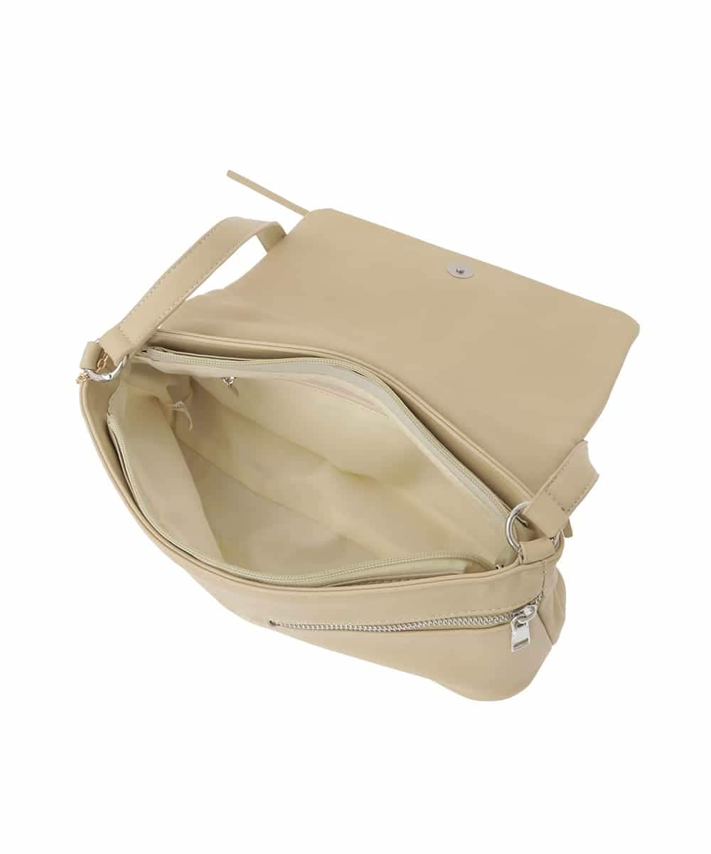 BJCAA13130 MK MICHEL KLEIN BAG(MK ミッシェルクラン バッグ) [チャーム付き]ギャザーリボンショルダーバッグ グリーン