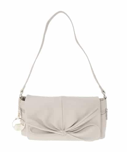 BJCAA13130 MK MICHEL KLEIN BAG [チャーム付き]ギャザーリボンショルダーバッグ