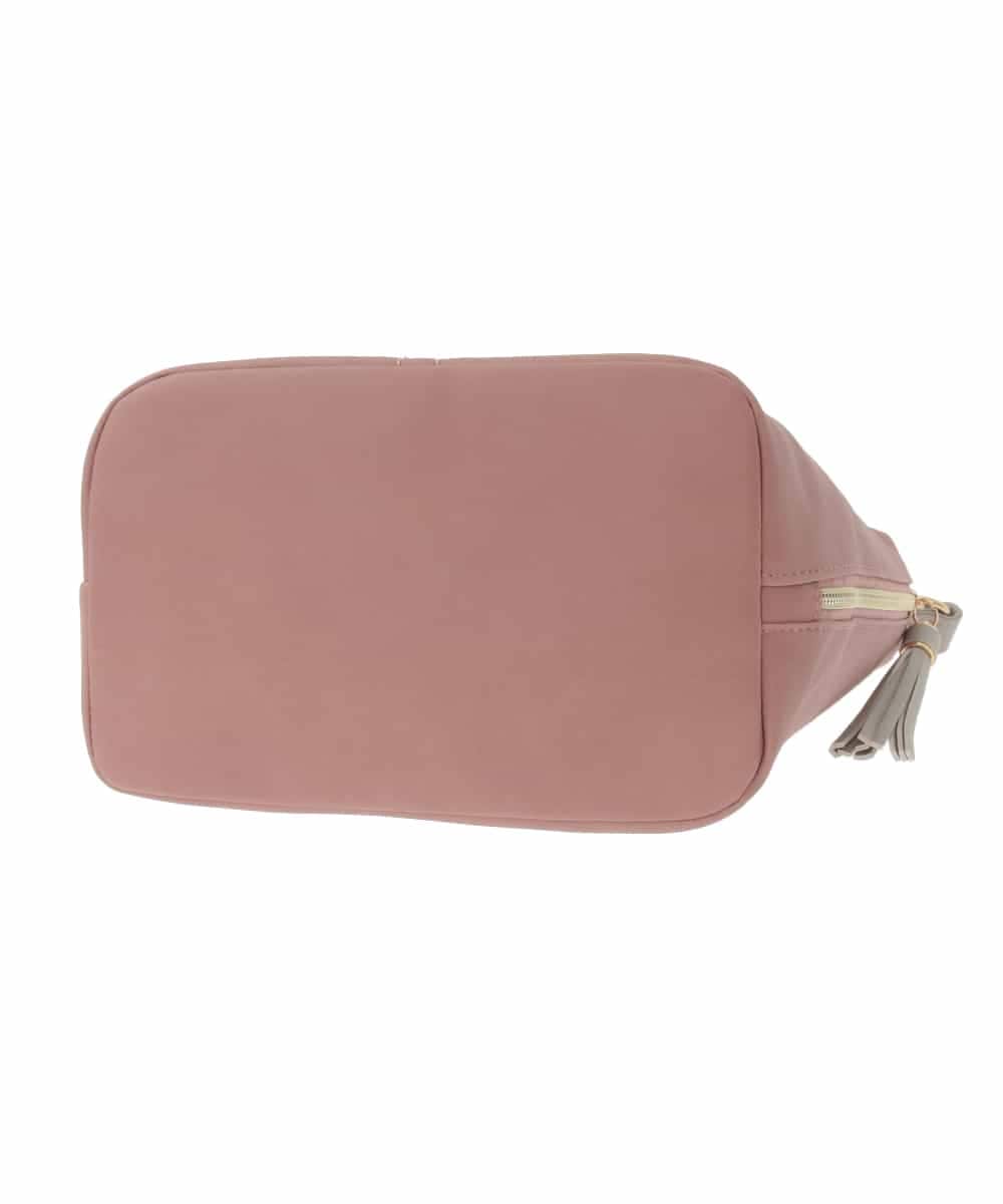 BJCAA14150 MK MICHEL KLEIN BAG(MK ミッシェルクラン バッグ) [軽量/2WAY/チャーム付き]ステッチアクセントワンハンドルバッグ パープル