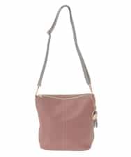 BJCAA14150 MK MICHEL KLEIN BAG(MK ミッシェルクラン バッグ) [軽量/2WAY/チャーム付き]ステッチアクセントワンハンドルバッグ パープル