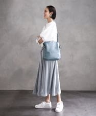 BJCAA15150 MK MICHEL KLEIN BAG(MK ミッシェルクラン バッグ) ドロストアレンジショルダーバッグ ライトブルー