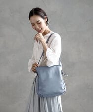 BJCAA15150 MK MICHEL KLEIN BAG(MK ミッシェルクラン バッグ) ドロストアレンジショルダーバッグ ライトブルー