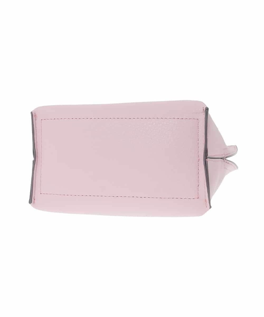 BJCAA17110 MK MICHEL KLEIN BAG(MK ミッシェルクラン バッグ) [軽量/チャーム付き]ウェーブカットステッチショルダーバッグ ピンク