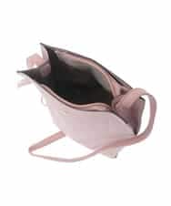 BJCAA17110 MK MICHEL KLEIN BAG(MK ミッシェルクラン バッグ) [軽量/チャーム付き]ウェーブカットステッチショルダーバッグ ピンク