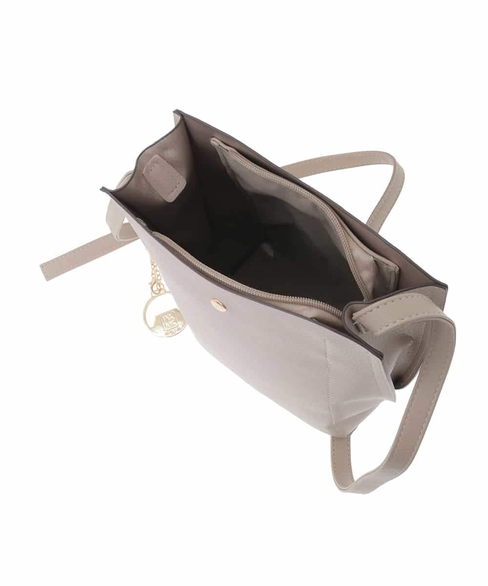 BJCAA17110 MK MICHEL KLEIN BAG(MK ミッシェルクラン バッグ) [軽量/チャーム付き]ウェーブカットステッチショルダーバッグ ピンク