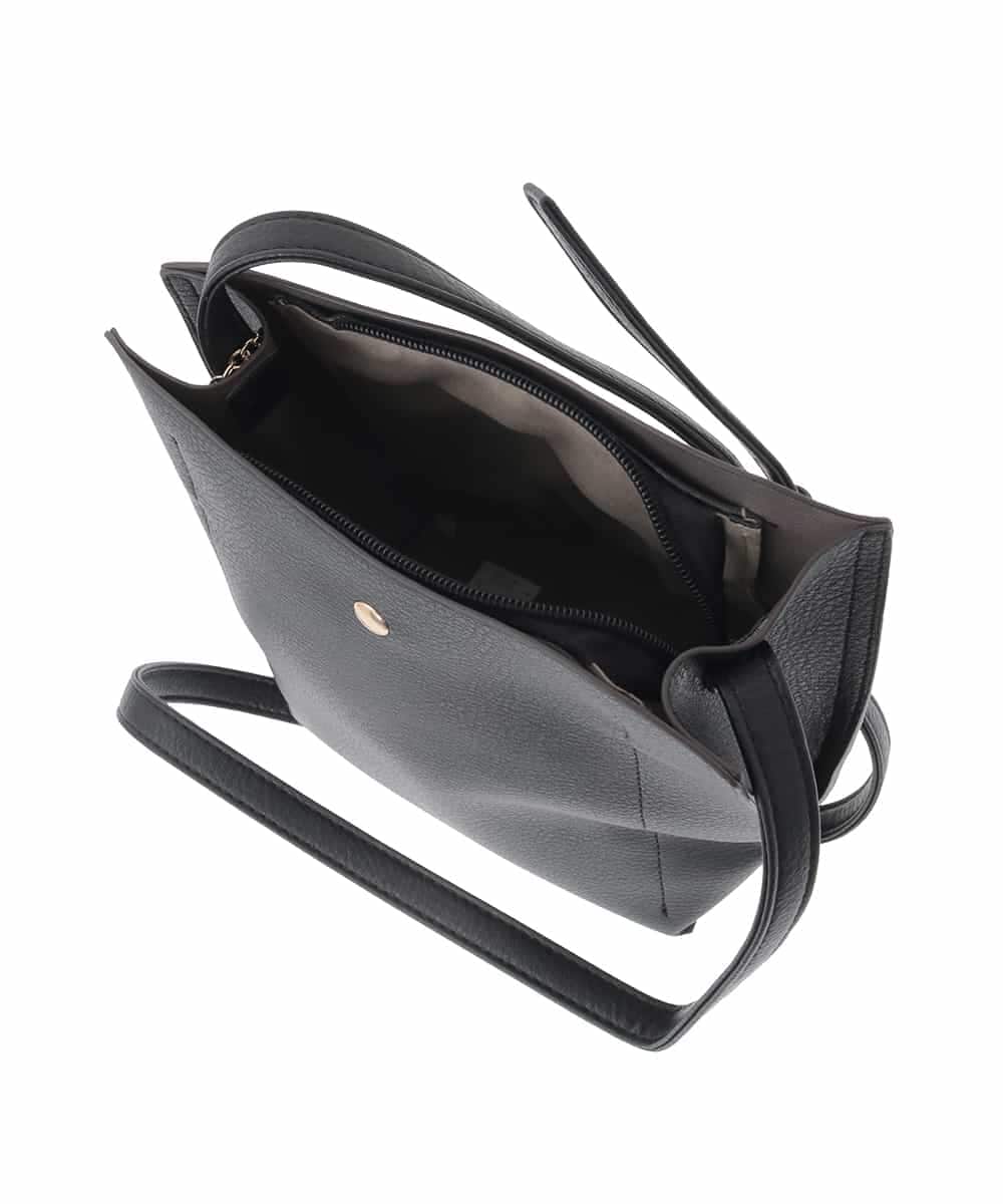 BJCAA17110 MK MICHEL KLEIN BAG(MK ミッシェルクラン バッグ) [軽量/チャーム付き]ウェーブカットステッチショルダーバッグ ピンク