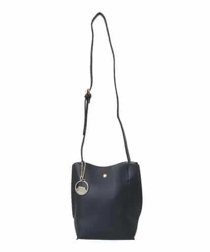 BJCAA17110 MK MICHEL KLEIN BAG [軽量/チャーム付き]ウェーブカットステッチショルダーバッグ